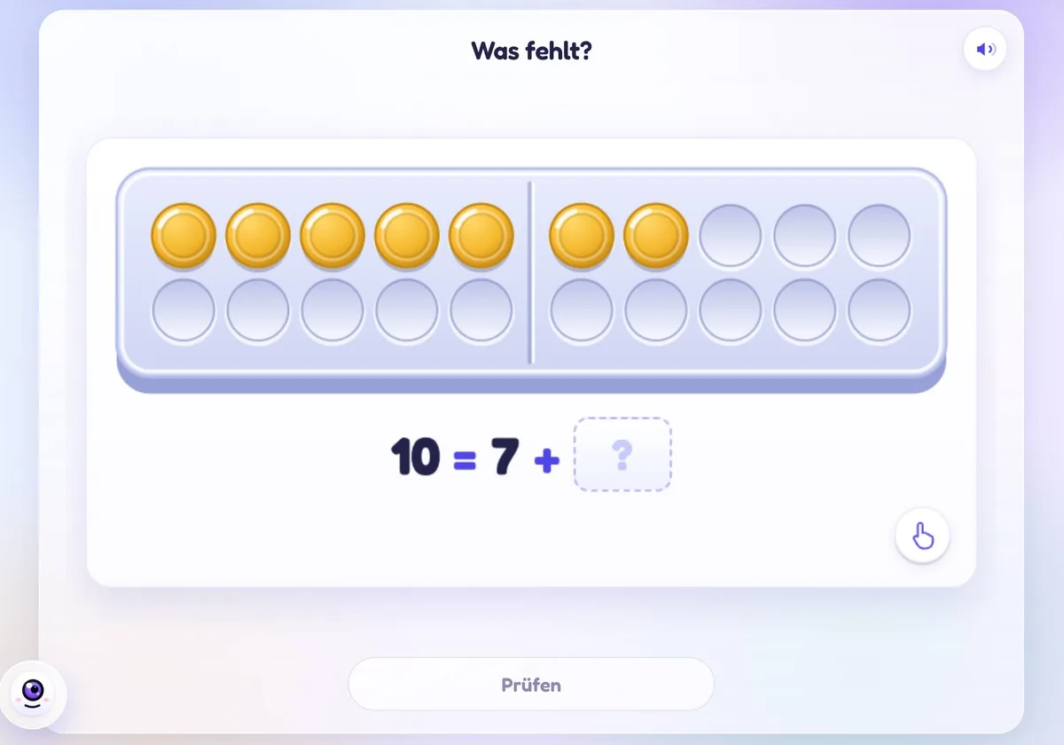 Zehnerfreunde am Zwanzigerfeld: 10 = 7 + ?